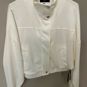 Iris Women's Cream Bomber Jacket